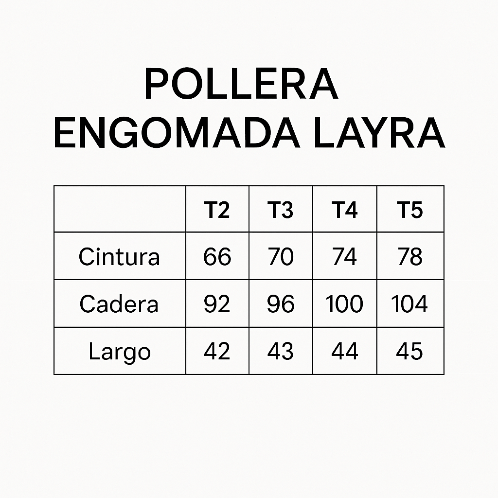 POLLERA ENGOMADA LAYRA