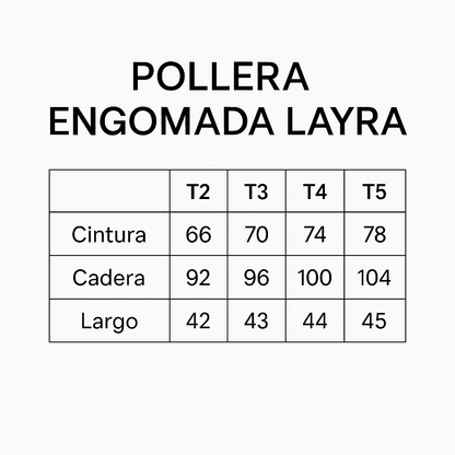 POLLERA ENGOMADA LAYRA