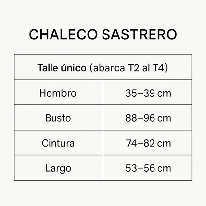CHALECO SASTRERO ELARA