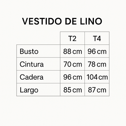 VESTIDO DE LINO SIENA